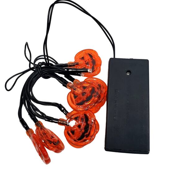 Small Pumpkin Travel Battery Lights Crafters Sweater 38" Halloween Fashionista - Picture 2 of 7